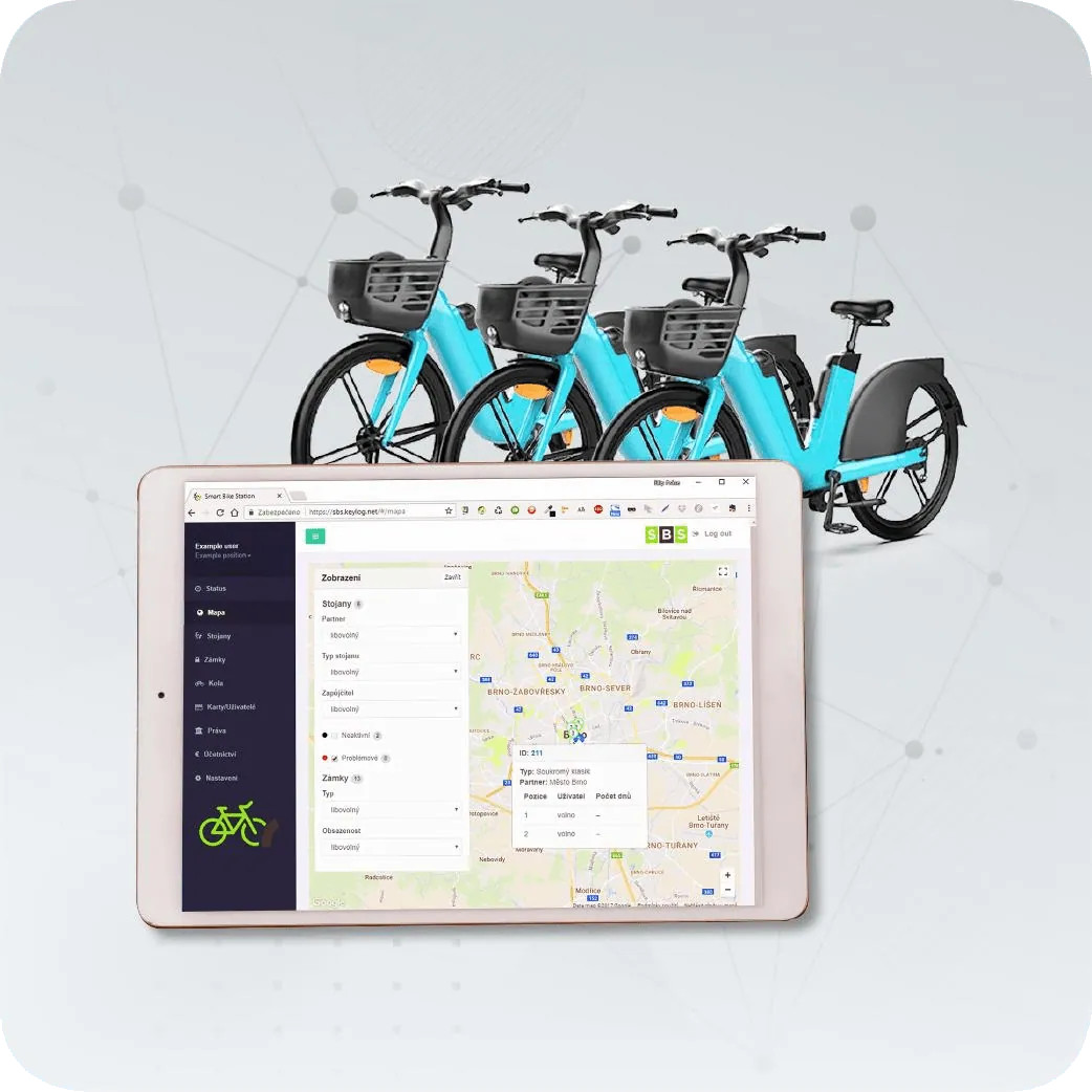 KeyLog – platforma pro bikesharing